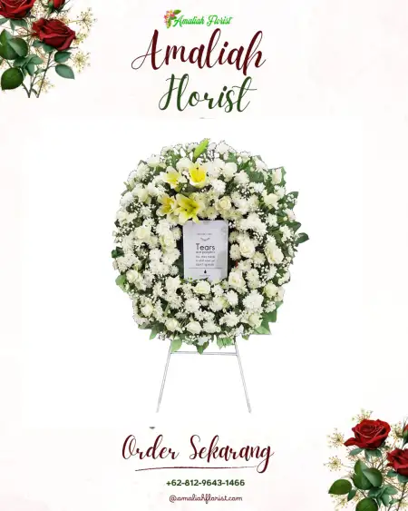 Krans Bunga Duka Astana Mukti